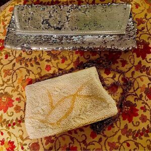 Two Vintage Evening Bags Sequin & Beaded